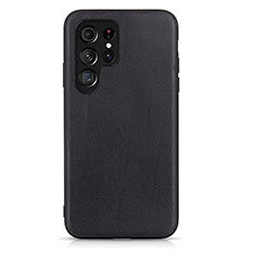 Funda Lujo Cuero Carcasa B01H para Samsung Galaxy S22 Ultra 5G Negro