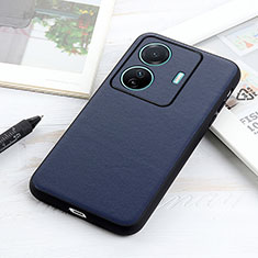 Funda Lujo Cuero Carcasa B01H para Vivo iQOO Z6 Pro 5G Azul