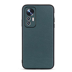 Funda Lujo Cuero Carcasa B01H para Xiaomi Mi 12 5G Verde