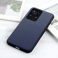 Funda Lujo Cuero Carcasa B01H para Xiaomi Mi Mix 4 5G Azul