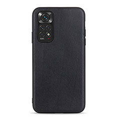 Funda Lujo Cuero Carcasa B01H para Xiaomi Redmi Note 11 4G (2022) Negro
