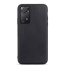 Funda Lujo Cuero Carcasa B01H para Xiaomi Redmi Note 11 Pro 4G Negro