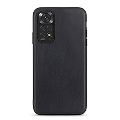 Funda Lujo Cuero Carcasa B01H para Xiaomi Redmi Note 11S 4G Negro