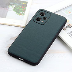 Funda Lujo Cuero Carcasa B01H para Xiaomi Redmi Note 12 Pro 5G Verde