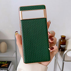 Funda Lujo Cuero Carcasa B02H para Google Pixel 6a 5G Verde