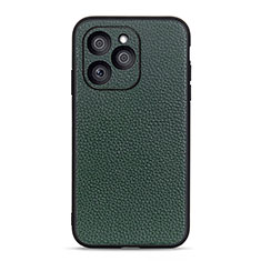 Funda Lujo Cuero Carcasa B02H para Huawei Honor 60 SE 5G Verde