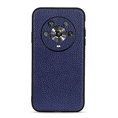 Funda Lujo Cuero Carcasa B02H para Huawei Honor Magic4 5G Azul