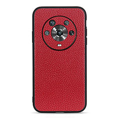 Funda Lujo Cuero Carcasa B02H para Huawei Honor Magic4 5G Rojo