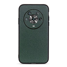 Funda Lujo Cuero Carcasa B02H para Huawei Honor Magic4 5G Verde