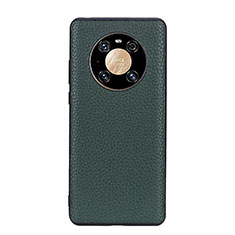 Funda Lujo Cuero Carcasa B02H para Huawei Mate 40 Verde