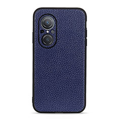 Funda Lujo Cuero Carcasa B02H para Huawei Nova 9 SE Azul