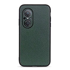 Funda Lujo Cuero Carcasa B02H para Huawei Nova 9 SE Verde