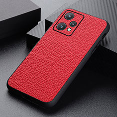 Funda Lujo Cuero Carcasa B02H para Realme 9 5G Rojo