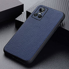 Funda Lujo Cuero Carcasa B02H para Realme GT Neo3 5G Azul