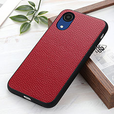 Funda Lujo Cuero Carcasa B02H para Samsung Galaxy A03 Core Rojo