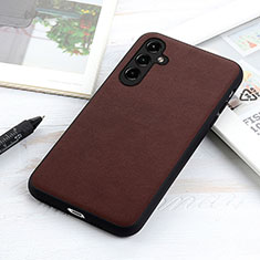 Funda Lujo Cuero Carcasa B02H para Samsung Galaxy A14 5G Marron