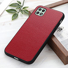 Funda Lujo Cuero Carcasa B02H para Samsung Galaxy A22s 5G Rojo