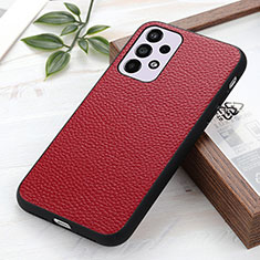 Funda Lujo Cuero Carcasa B02H para Samsung Galaxy A33 5G Rojo