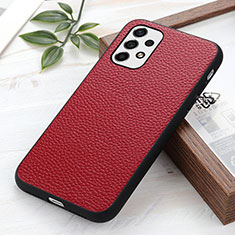 Funda Lujo Cuero Carcasa B02H para Samsung Galaxy A53 5G Rojo