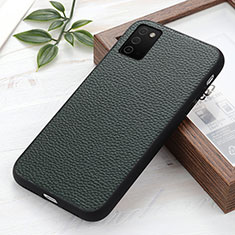 Funda Lujo Cuero Carcasa B02H para Samsung Galaxy F02S SM-E025F Verde