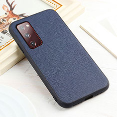 Funda Lujo Cuero Carcasa B02H para Samsung Galaxy S20 FE 4G Azul