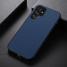 Funda Lujo Cuero Carcasa B02H para Samsung Galaxy S25 Ultra 5G Azul