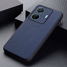 Funda Lujo Cuero Carcasa B02H para Vivo T1 Pro 5G Azul