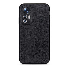 Funda Lujo Cuero Carcasa B02H para Xiaomi Mi 12 Lite 5G Negro