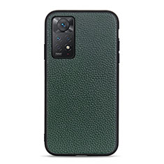 Funda Lujo Cuero Carcasa B02H para Xiaomi Redmi Note 12 Pro 4G Verde