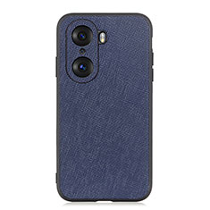 Funda Lujo Cuero Carcasa B03H para Huawei Honor 60 Pro 5G Azul