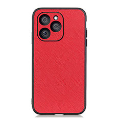 Funda Lujo Cuero Carcasa B03H para Huawei Honor 60 SE 5G Rojo