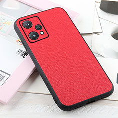 Funda Lujo Cuero Carcasa B03H para Realme 9 5G Rojo