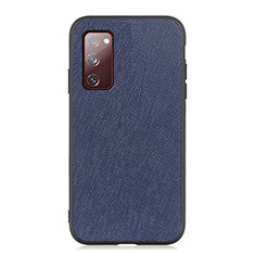 Funda Lujo Cuero Carcasa B03H para Samsung Galaxy S20 FE 5G Azul