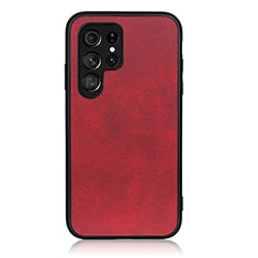 Funda Lujo Cuero Carcasa B03H para Samsung Galaxy S23 Ultra 5G Rojo