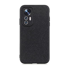 Funda Lujo Cuero Carcasa B03H para Xiaomi Mi 12 Pro 5G Negro