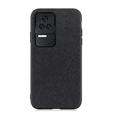 Funda Lujo Cuero Carcasa B03H para Xiaomi Redmi K40S 5G Negro