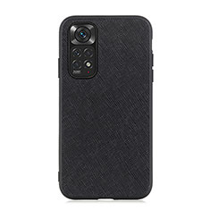 Funda Lujo Cuero Carcasa B03H para Xiaomi Redmi Note 11S 4G Negro