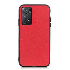 Funda Lujo Cuero Carcasa B03H para Xiaomi Redmi Note 12 Pro 4G Rojo