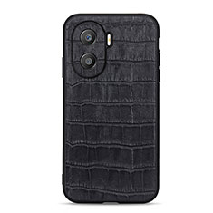 Funda Lujo Cuero Carcasa B04H para Huawei Honor X40i 5G Negro