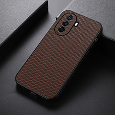 Funda Lujo Cuero Carcasa B05H para Huawei Enjoy 50 Marron