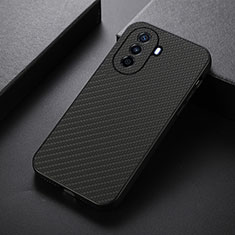 Funda Lujo Cuero Carcasa B05H para Huawei Enjoy 50 Negro