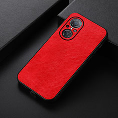 Funda Lujo Cuero Carcasa B05H para Huawei Honor 50 SE 5G Rojo