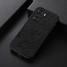 Funda Lujo Cuero Carcasa B05H para Huawei Honor 60 5G Negro