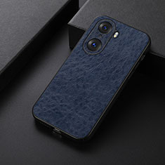 Funda Lujo Cuero Carcasa B05H para Huawei Honor 60 Pro 5G Azul