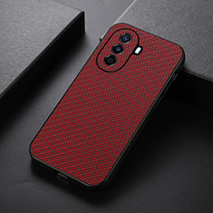 Funda Lujo Cuero Carcasa B05H para Huawei Nova Y70 Plus Rojo