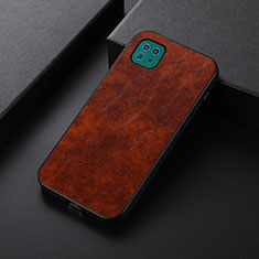 Funda Lujo Cuero Carcasa B05H para Samsung Galaxy A22s 5G Rojo