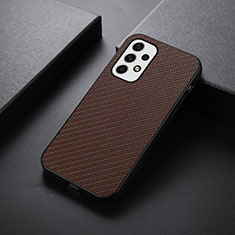 Funda Lujo Cuero Carcasa B05H para Samsung Galaxy A23 5G Marron