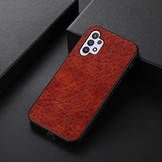 Funda Lujo Cuero Carcasa B05H para Samsung Galaxy M32 5G Marron