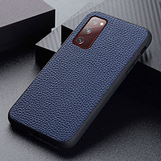 Funda Lujo Cuero Carcasa B05H para Samsung Galaxy S20 FE 4G Azul