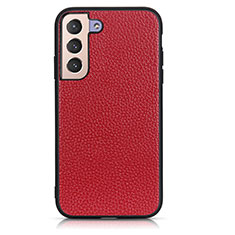 Funda Lujo Cuero Carcasa B05H para Samsung Galaxy S21 FE 5G Rojo